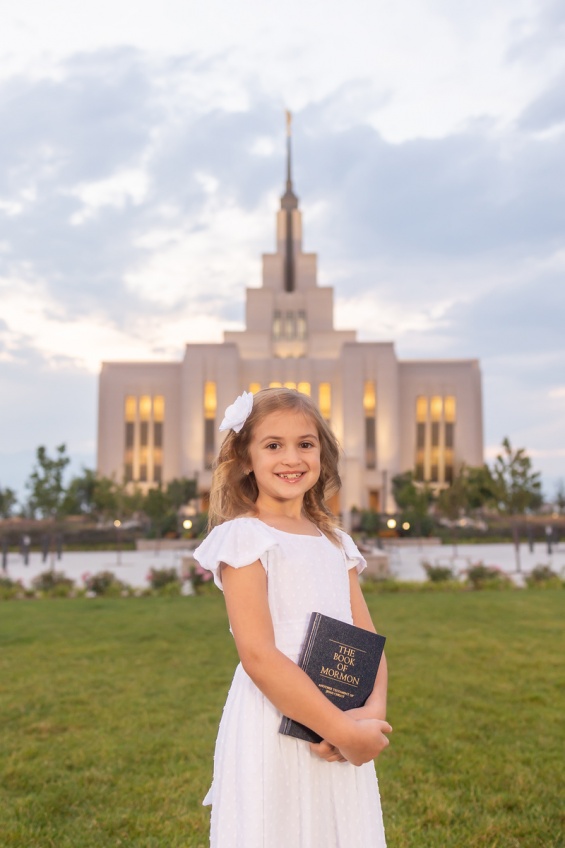 Saratoga Springs Temple Baptism Photographer