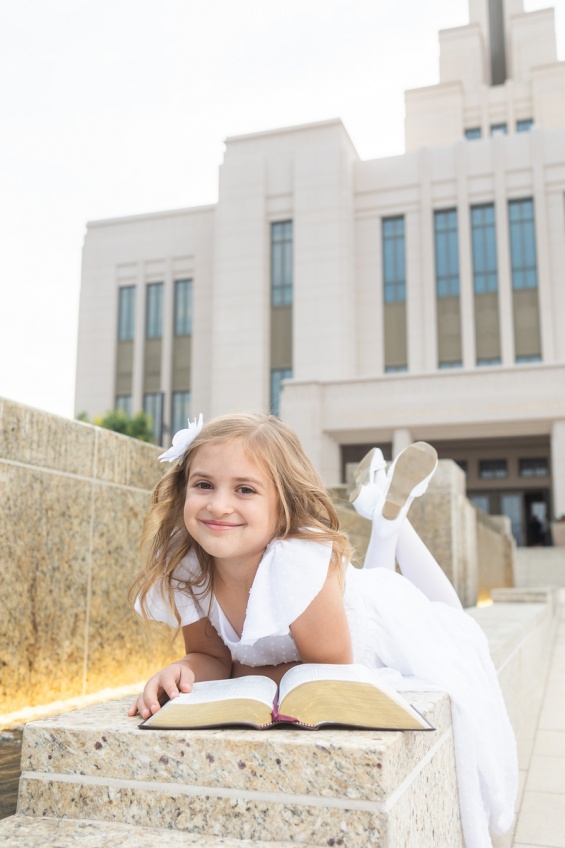 Saratoga Springs Temple Baptism Photography